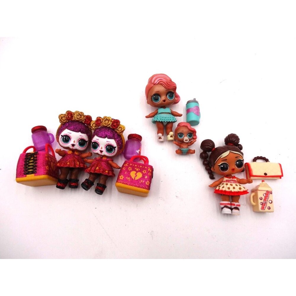 LOL Surprise BeBe BONITA Dolls TREASURE & Lil Treasure Sis Whoppers Malted Maven